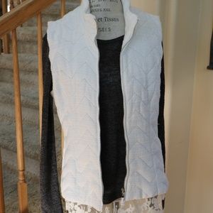 White House Black Market white vest